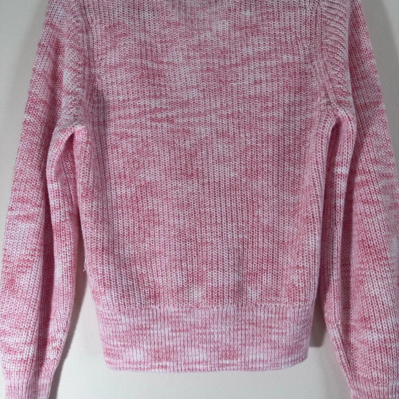 Paige Bastille cardigan in Bubblegum bishop sleeve knit button down size M - Picture 13 of 16